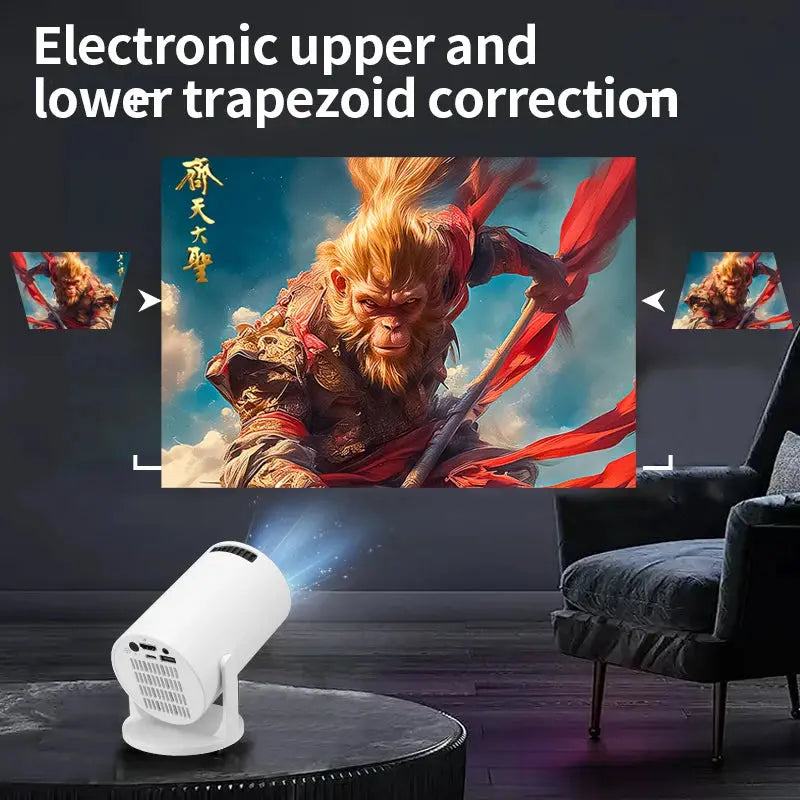 2026 New HY300 Projector with WiFi6 & BT5.0, Portable Beamer 1080P/4K Support Auto Keystone Smart Proyector Deals 4 U  Gaming Accessories Deals 4 U