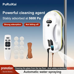 PuRuiKai Household Window Automatic Water Spray Cleaning Robot,With Intelligent Edge Detection System,Robot Glass Cleaner Deals 4 U   Deals 4 U