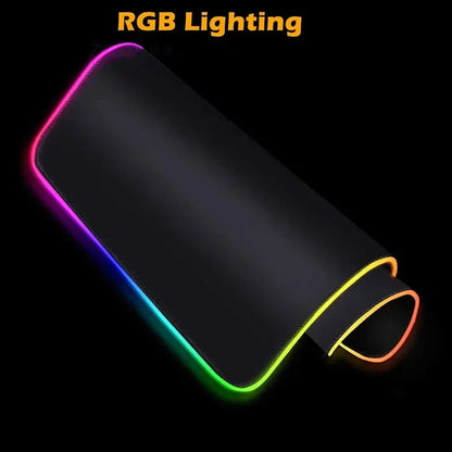 Black Mouse Pad Asus Rgb Gaming Mause Mat Anime Mats Gamer Rug Pc Xxl Cute Pads Large Game Keyboard Carpet Backlight Mousepad Deals 4 U  Gaming Accessories Deals 4 U