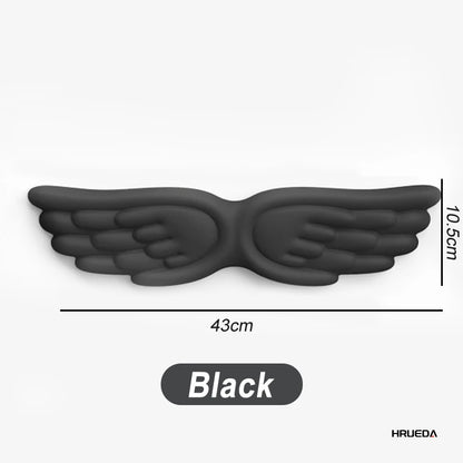 Mousepad Ergonomic Angel Keyboard Wrist Rest and Mouse Pad Set Reduce Wrist Pain for Office and Gaming Use Angel Wing, Memory Fo