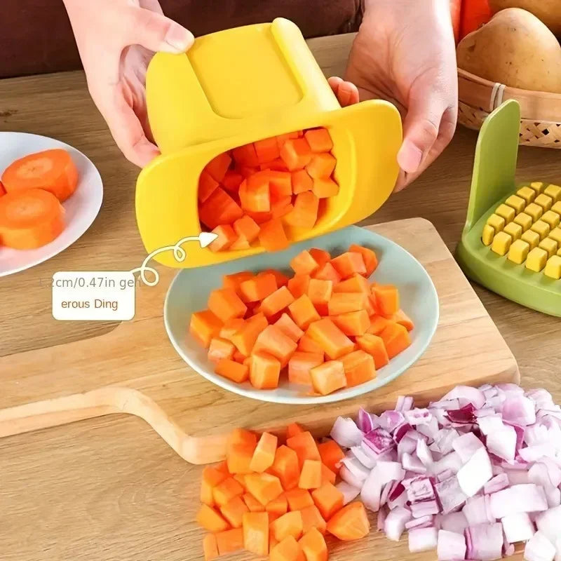 Multifunctional Cucumber Potato Slicer Household Hand Pressure Onion Dicer Kitchen Tools Vegetable Chopper French Fries Cutter Deals 4 U   Deals 4 U