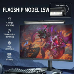30/40cm Monitor PC Screen Light LED Dimming Learning Reading Lighting Dimmable USB Night Light Bar Touch Eye Protection Light Deals 4 U   Deals 4 U