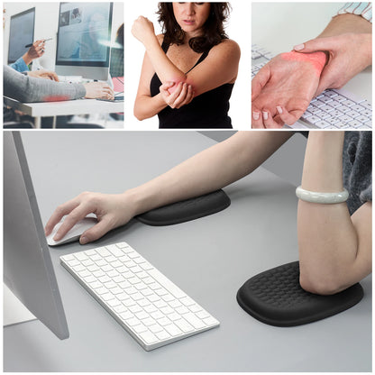 Ergonomic Wrist Rest Pad Armrest Pad Elbow Rest Pad Relief Elbow Pain Computer Armrest Arm Wrist Rest Support Mouse Pad for Desk