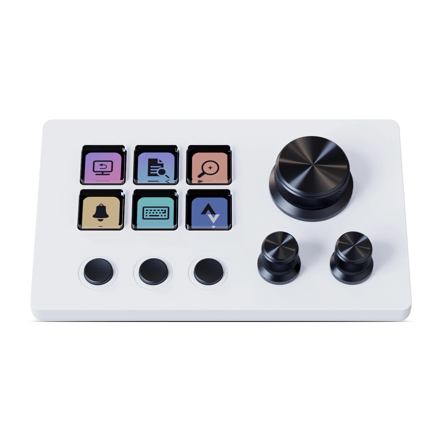MiraBox N3 Macro Pad / Stream Deck, 6 Programmable LCD Keys, 3 Knobs, Visual Shortcuts, OBS Controller, Mac/Win Deals 4 U   Deals 4 U