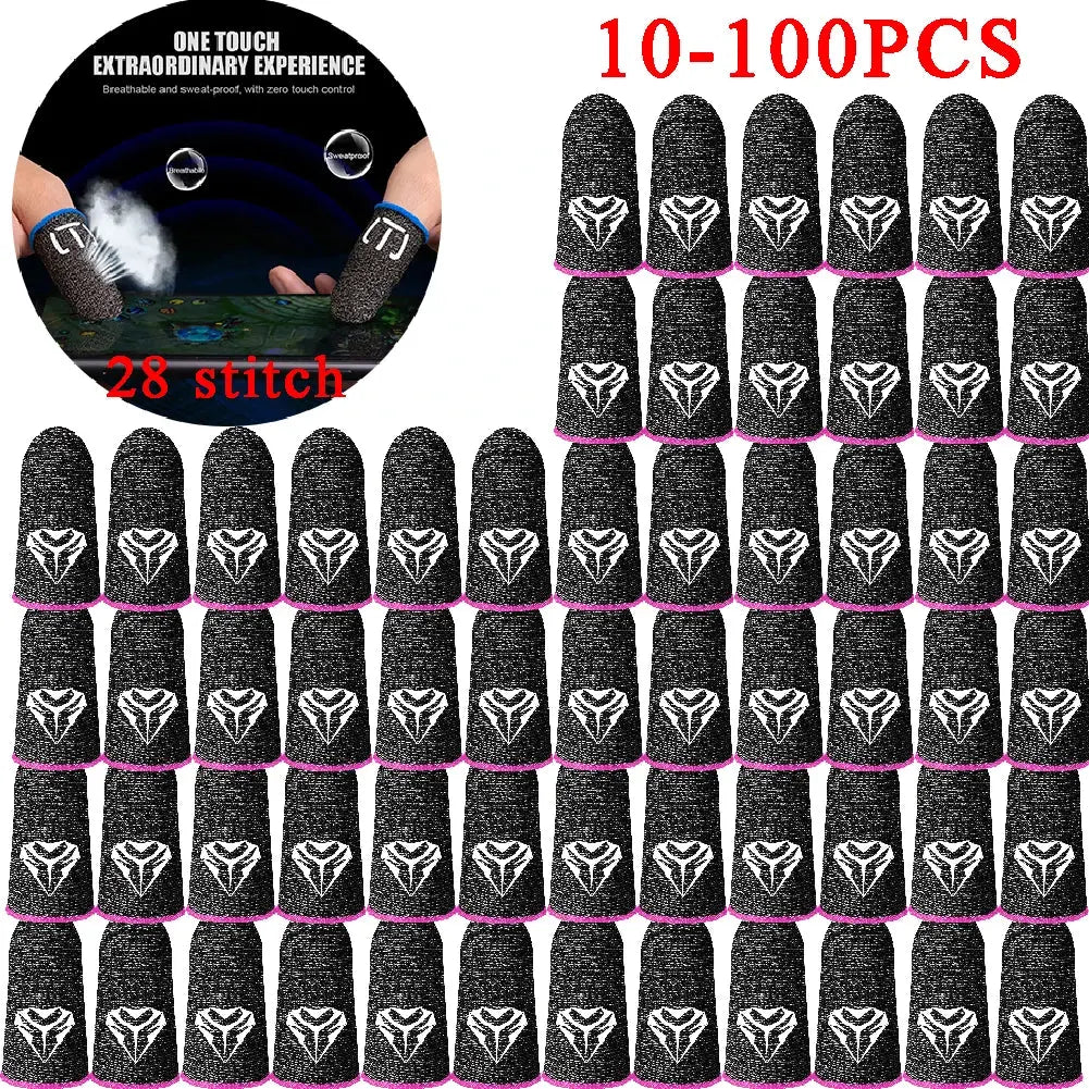 100-10PCS Finger Cover Game Controller For PUBG Sweatproof Anti-slip Fingertip Cover Thumb Gloves For Mobile Game Deals 4 U  Mobile Gaming Deals 4 U