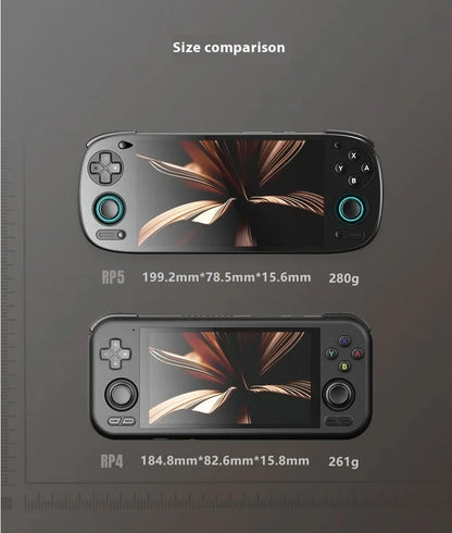 Retroid Pocket 5 Handheld Game Console RP5 Retro Games SD865 Android13 Joystick RGB Lighting Effect Active Cooling Gaming Device
