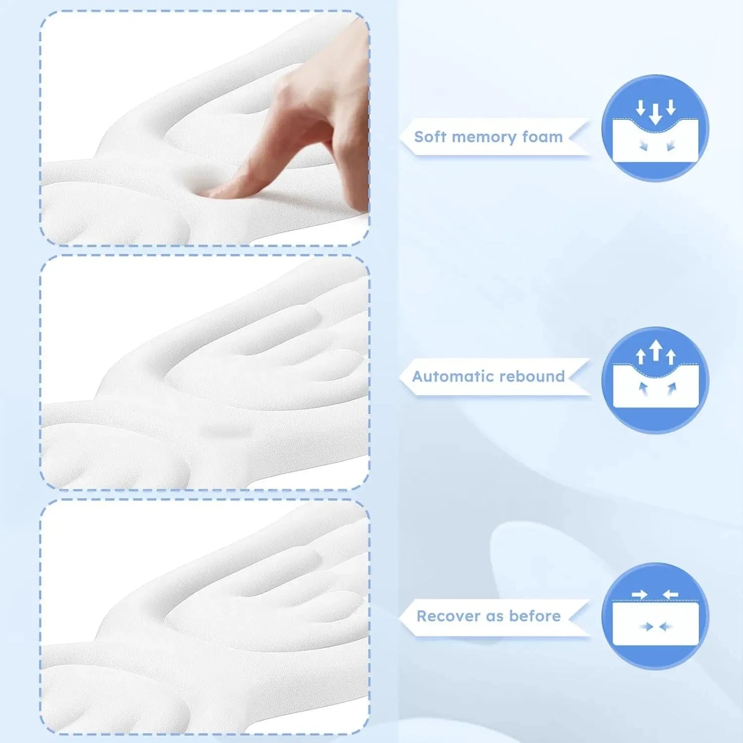 Angel Wings Shaped Keyboard Mouse Wrist Rest Memory Foam Anti-slip Silicone Ergonomic Wrist Guard Table Mat Mouse Pad For Laptop
