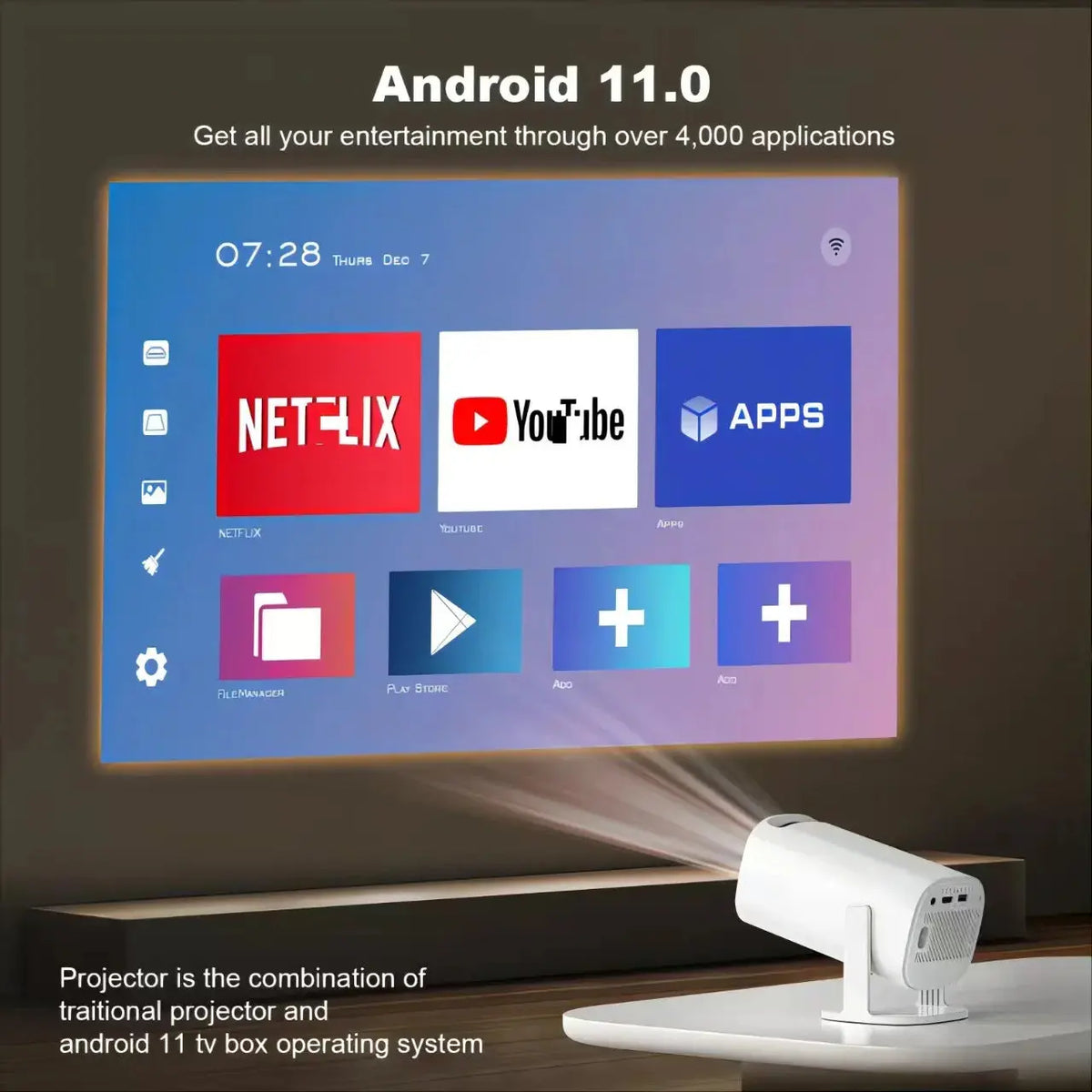 3D Game Projector P30MAX Retro Video Game Console Wireless Controller 4K ULTRA HD plug and play Android11 BT5.0 720P Home Cinema Deals 4 U  Gaming Accessories Deals 4 U