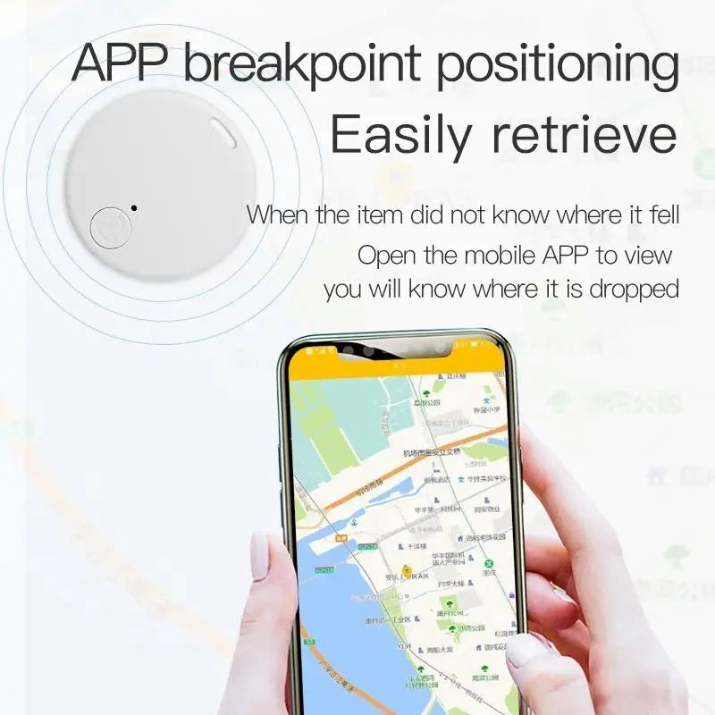 Mini GPS Locator AntiLost Alarm Wallet Keychain Smart Tag Bluetooth-Compatible Tracer Keychain Dog Pet Child Tracker Key Finder Deals 4 U   Deals 4 U