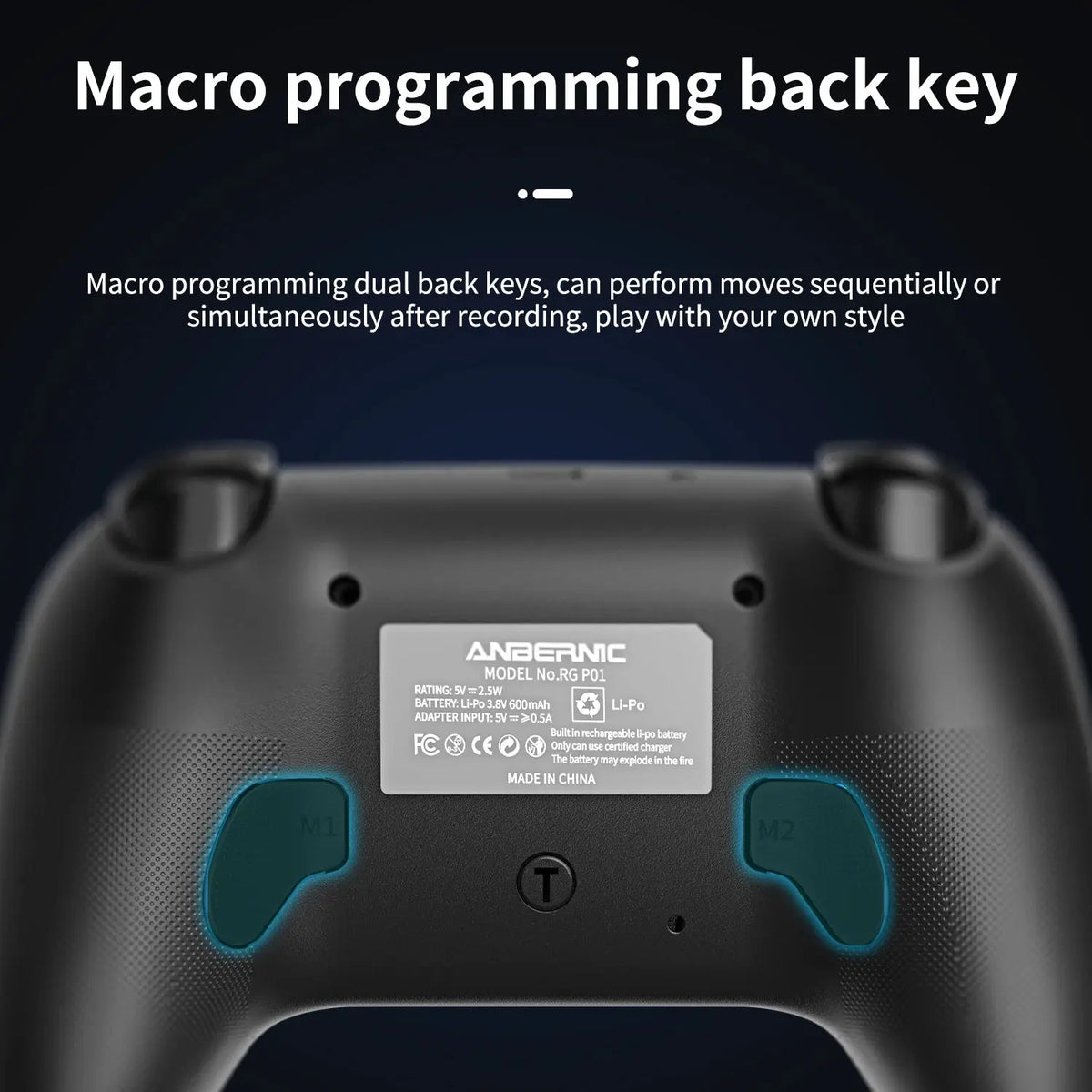 ANBERNIC RG P01 Retro Games Controller Wired/Wireless Bluetooth RGB Hall Effect Joystick XBOX Gamepad for PC Android IOS Steam Deals 4 U   Deals 4 U