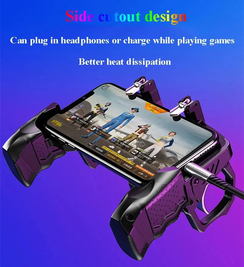 Metal Pubg Controller Joystick For Pubg Mobile Trigger Gamepad For iPhone Android Phone Smartphone Shooting Game Deals 4 U  Gaming Accessories Deals 4 U