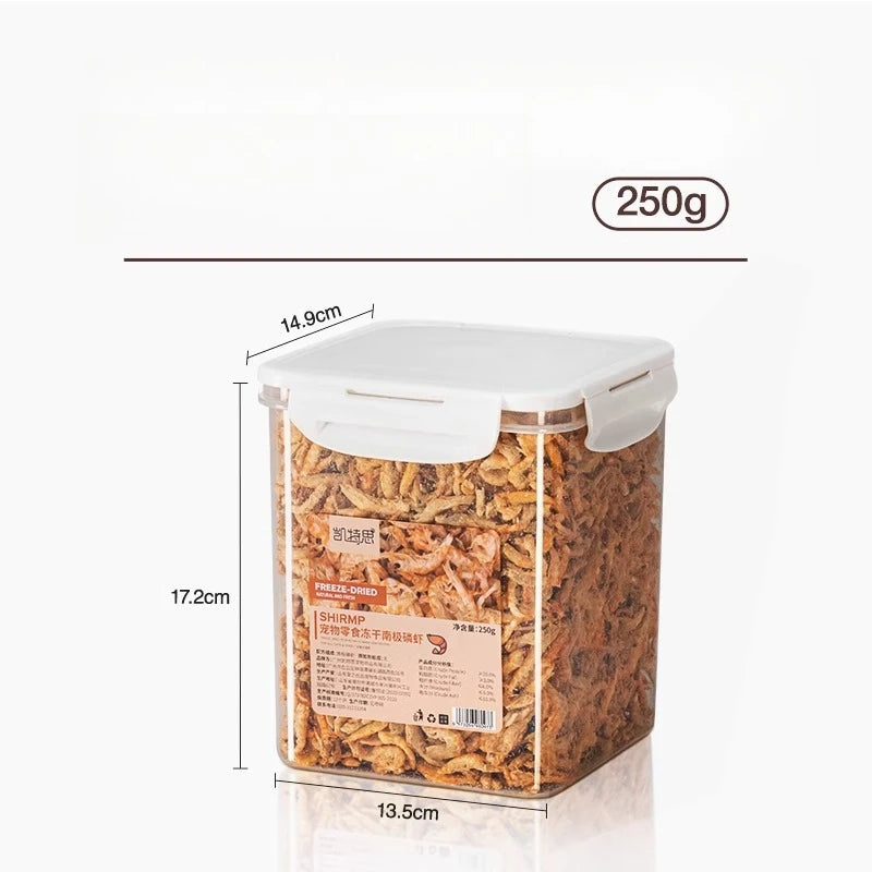 Premium Freeze-Dried Krill Cat Treats - Healthy & Nutritious Snacks for Pet Dental Health Deals 4 U   Deals 4 U