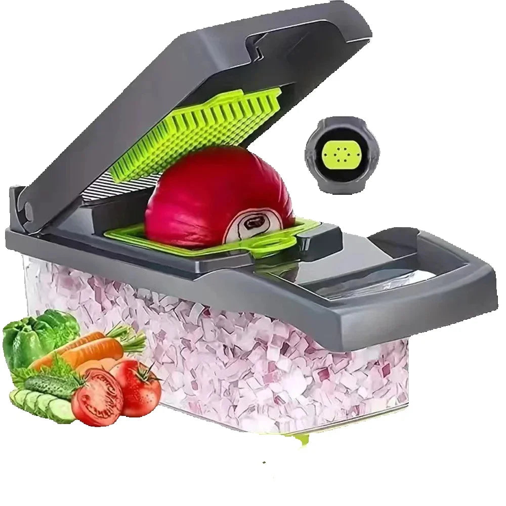 16-in-1 Vegetable Chopper Set, All-in-One Food Cutter with Slicer, Dicer, Grater, Egg Separator & Peeler for Kitchen Prep Deals 4 U   Deals 4 U