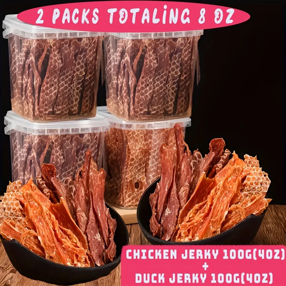 Dog Treats Assorted Pack – High-Protein Dried Chicken & Duck, Freeze-Dried Egg Yolk, Natural & Healthy Training Treats Specifically Designed for Puppies and Dogs, Grain-Free, Soft Chew Rewards, Suitable for Small, Medium, a Deals 4 U   Deals 4 U