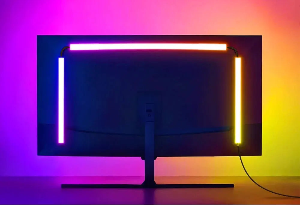 LED RGB Gaming Ambient Light Flexible Silicone Backlight Smart Desk Light Bar Eye Protection LED Lamp for Monitor Office Reading