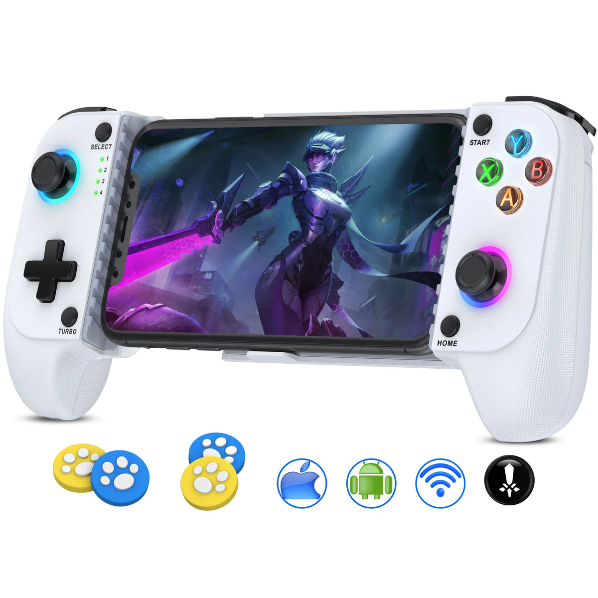 BEBONCOOL MC102 Telescopic Mobile Phone Gamepad For Apple IOS Android COD Wireless Bluetooth Phone Game Controller Joystick Deals 4 U   Deals 4 U