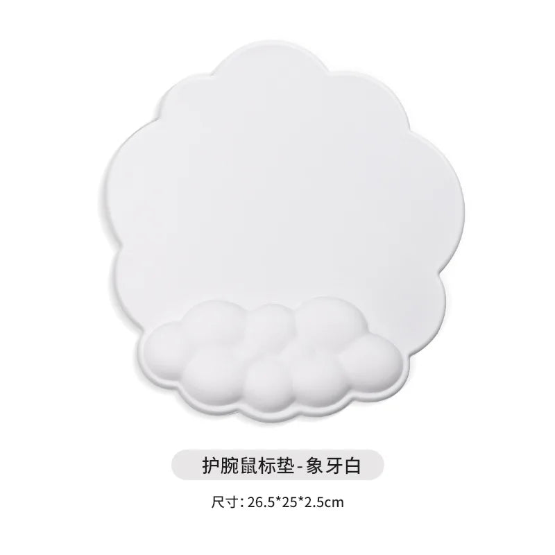 Cloud Memory Foam Wrist Rest Keyboard Mouse Pad Ergonomic Desk Mat for Office Gaming 10 Colors 3 Piece Set