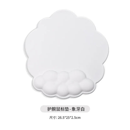 Cloud Memory Foam Wrist Rest Keyboard Mouse Pad Ergonomic Desk Mat for Office Gaming 10 Colors 3 Piece Set