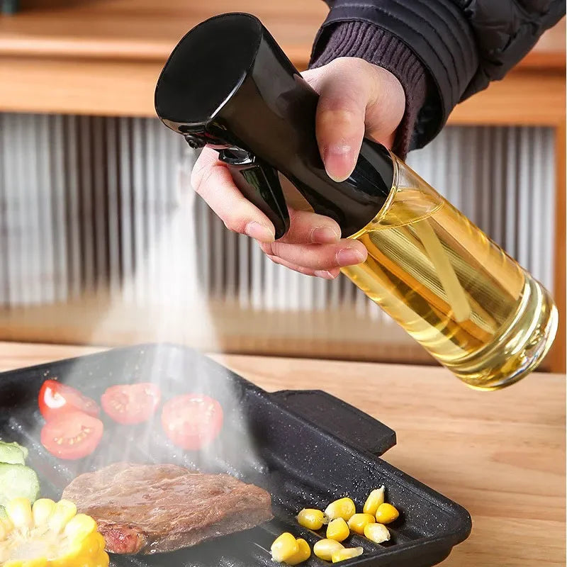 200/300/500ml Oil Spray Bottle BBQ Cooking Olive Oil Sprayer Plastic Baking Oil Spray Empty Bottle Vinegar Bottle Or  Oil brush Deals 4 U   Deals 4 U