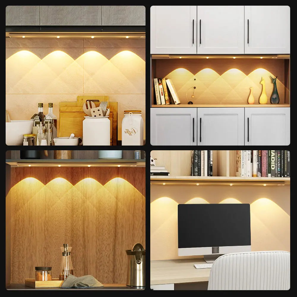 Motion Sensor Light LED Sensor Lamp Wireless Ultra Thin USB LED For Kitchen Cabinet Bedroom Wardrobe Indoor Lighting Night Light Deals 4 U   Deals 4 U