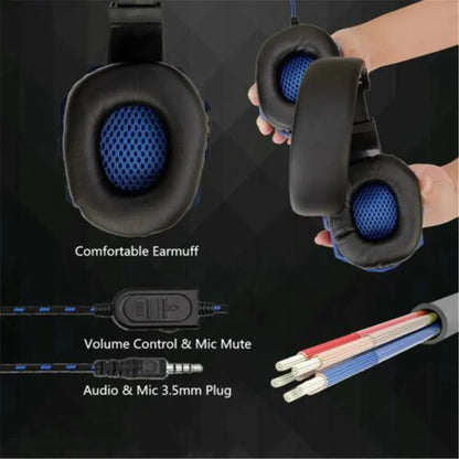 Wired Gaming Headphone PS4/PS5/Xbox/Smartphone/PC Headset 120° Adjustable Gamer Headset with Noise Cancelling Microphone Deals 4 U  Gaming Accessories Deals 4 U