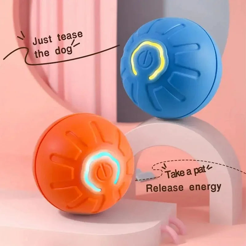 Dog Toy Ball Automatic Moving Bouncing Rolling Ball USB Smart puppy Interactive Dog Chew Toy Ball Deals 4 U   Deals 4 U