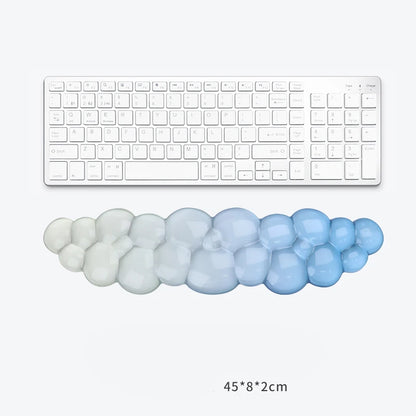 Ergonomic Cloud Silicone Wrist Rest Pad, Soft Comfort Wrist Support Cushion for Keyboard Mouse, Gaming Office Laptop PC