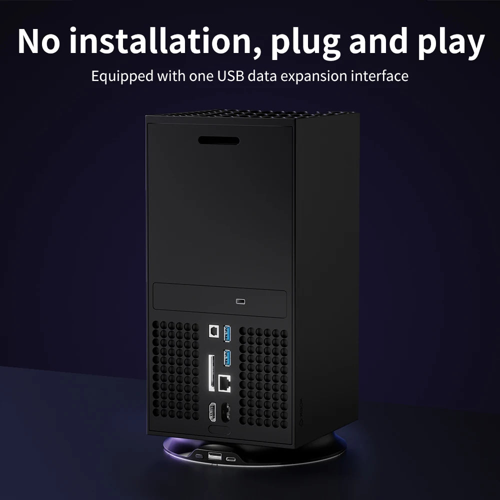 For Xbox Series X Host RGB Vertical Cooling Stand Holder With USB Port For Xbox Host Console Accessories