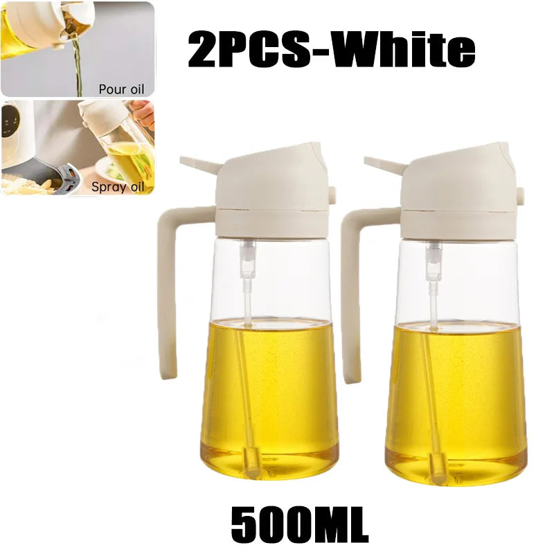 200/300/500ml Oil Spray Bottle BBQ Cooking Olive Oil Sprayer Plastic Baking Oil Spray Empty Bottle Vinegar Bottle Or  Oil brush Deals 4 U   Deals 4 U