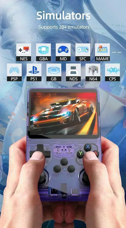R36S Retro Handheld Game Console 3 5 Inch IPS Screen 64GB 128GB 256GB Portable Gaming Device with Built in Games