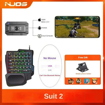 M1 Pro Gamepad Mobile Game Controller 4 in 1 Mouse Keyboard Converter BT V5.0 Programmable Adapter Support iOS Android System Deals 4 U  Gaming Accessories Deals 4 U