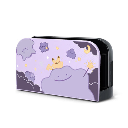 Cartoon Switch 2 Protective Case for Nintendo Switch 2 Glitter Purple Customize Joy-Con Console Case Can be inserted Dock Cover
