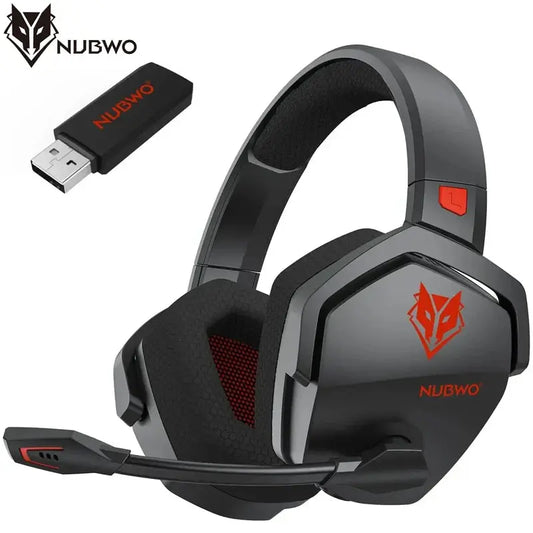 NUBWO G06 Dual Wireless Headsets Gamer with Microphone 2.4GHz Bluetooth 5.3 Gaming Headphones for PS5, PS4, PC, Mobile, Switch Deals 4 U  Gaming Accessories Deals 4 U