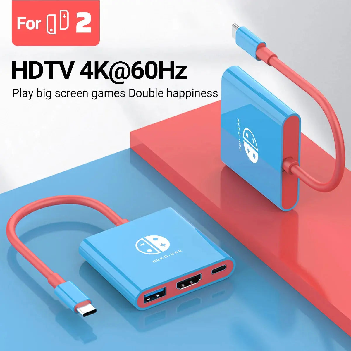 3 In 1 USB C HUB Type C to HDMI 4K with PD 100W Fast Charging USB 3.0 Docking Station for Switch MacBook Laptop Computer Phone Deals 4 U  Console Accessories Deals 4 U