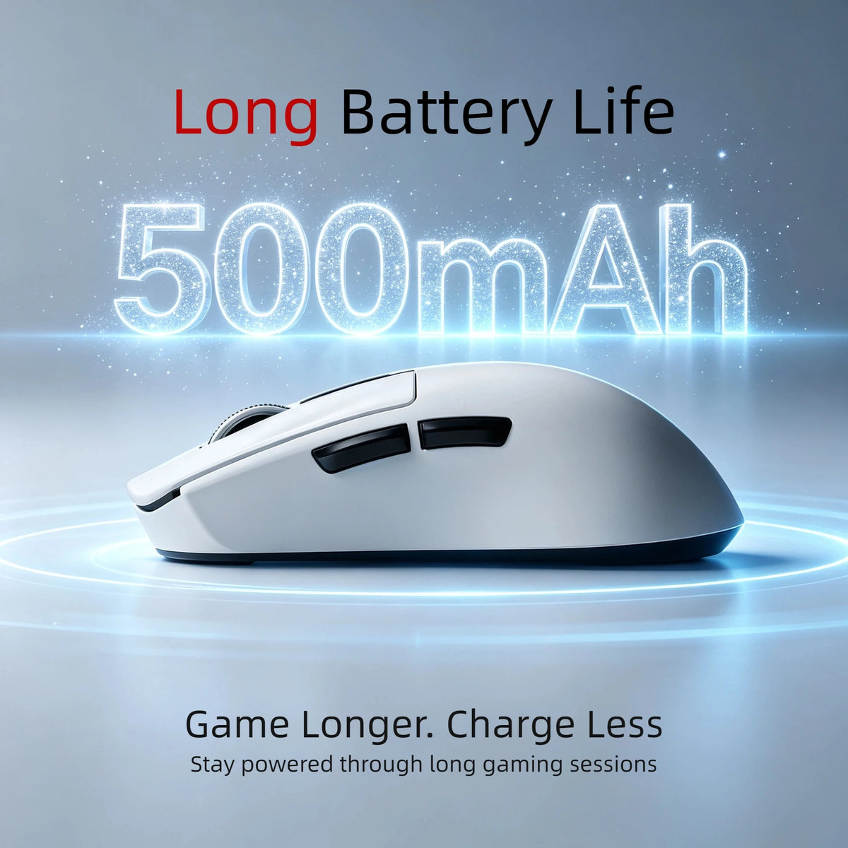 Ultra Light Gaming Mouse Wireless 59g 12000DPI 3-Mode Connection PAW3311 Sensor RGB Base Station Smart Display Professional Mouse Gamer