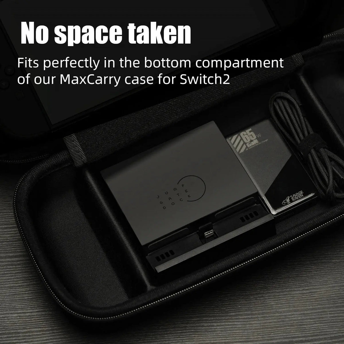 Savage Raven by Skull & Co. Jumpgate Dock USB C Hub Portable Stand Docking Station for Nintendo Switch 2 and OLED Deals 4 U  Console Accessories Deals 4 U