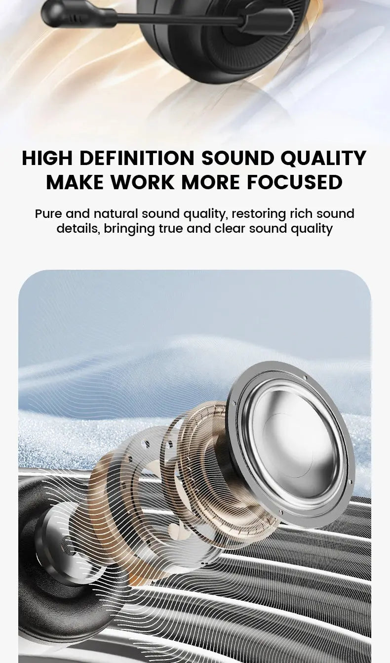 Lenovo E06 Single Ear Wired Headphone With Microphone Stereo Effect Business Meeting Office HD Call Scalable Gaming Headsets Deals 4 U  Gaming Accessories Deals 4 U