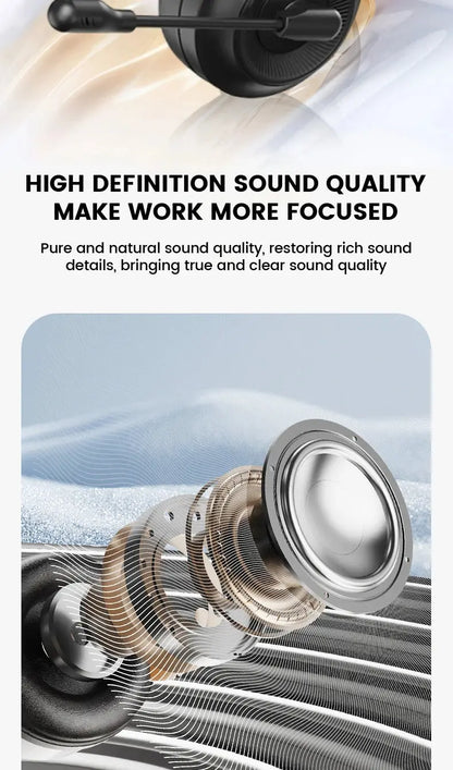 Lenovo E06 Single Ear Wired Headphone With Microphone Stereo Effect Business Meeting Office HD Call Scalable Gaming Headsets Deals 4 U  Gaming Accessories Deals 4 U