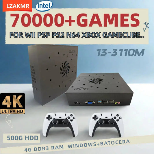 Super Game Console X8 Pro 70000+ Games I3-3110M  For Wii PS2 DC PSP GAMECUBE 500G Loaded Console Windows 11and Batocera Deals 4 U  Gaming Accessories Deals 4 U