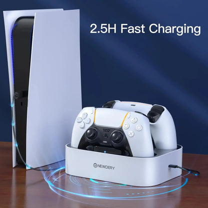 PS5 Controller Charger Station for Playstation 5 Dual for for DualSense Edge Control Fast Charging Dock Stand with Cable Deals 4 U  Gaming Accessories Deals 4 U