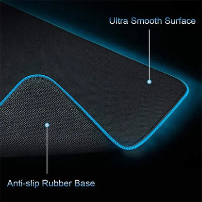 RGB Extended Hexagon Gaming Mouse Pad Rug Desk Mat Computer Accessories Anti-skid Offices Geometric Mousepad Luminous Game Mats