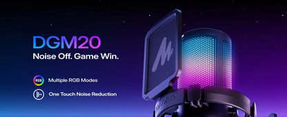 MAONO DGM20S Gaming Microphone USB Condenser Microphone with RGB Light Noise Cancellation Boom Arm for Live Streaming Podcast Deals 4 U  Streaming Equipment Deals 4 U
