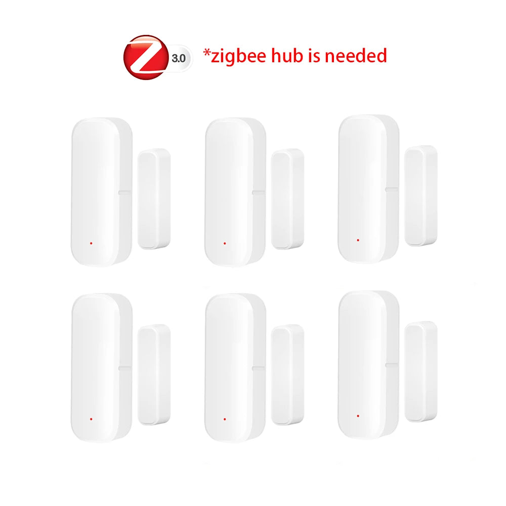 Zigbee Door Sensor Window Contact Sensor Open Closed Detector Smart Home Alarm Security Protection work with Tuya Hub Smart Life Deals 4 U   Deals 4 U