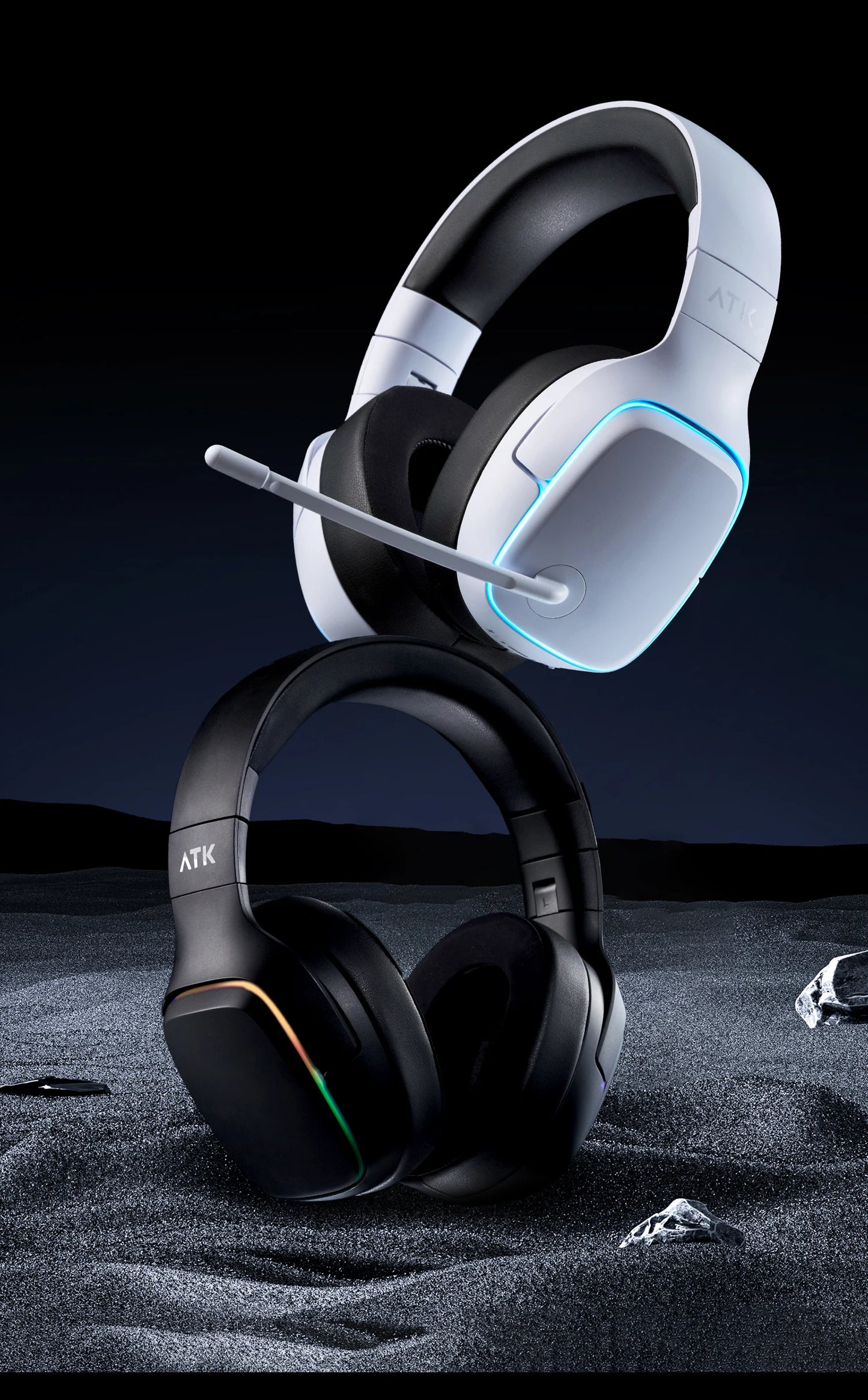 ATK N9 2.4GHz Wireless Gaming Headset with Mic for PS5 PS4 PC Mac Playstation Bluetooth Gaming Headphone with Microphone