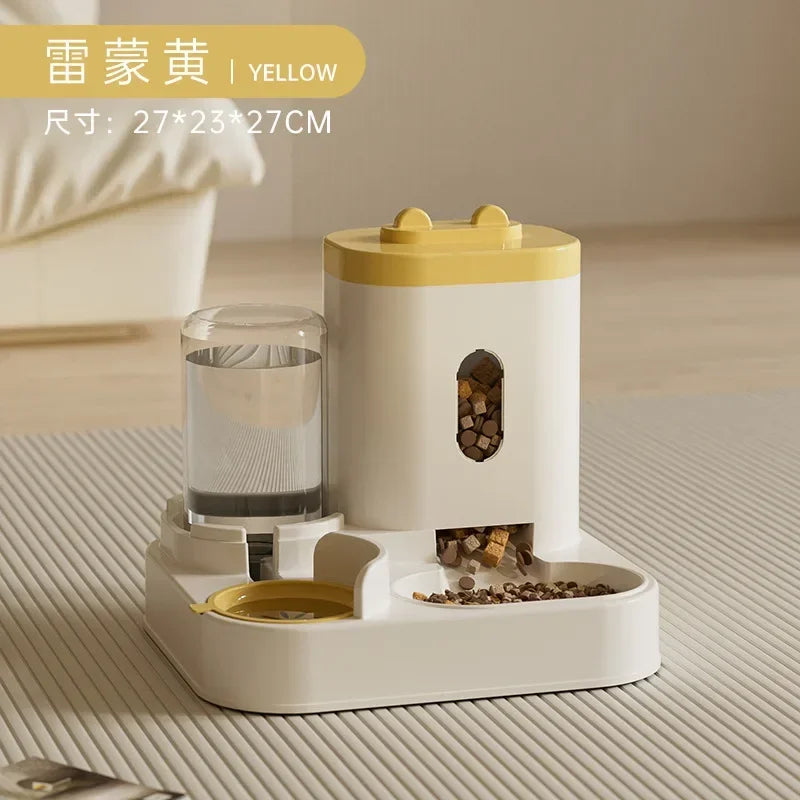 Automatic Feeder Dog Cat Food Bowl With Water Fountain Large Capacity Pet Food Storage Dispenser Container Puppy Pet Accessories Deals 4 U   Deals 4 U