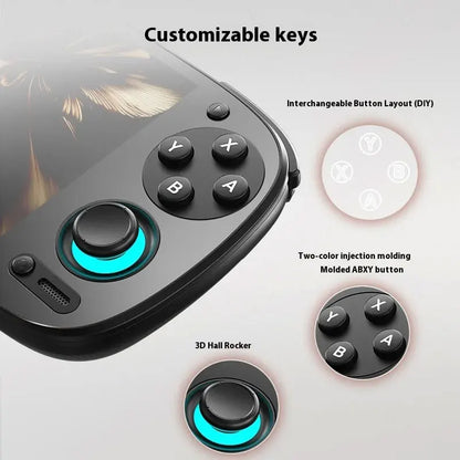 Retroid Pocket 5 Handheld Game Console RP5 Retro Games SD865 Android13 Joystick RGB Lighting Effect Active Cooling Gaming Device