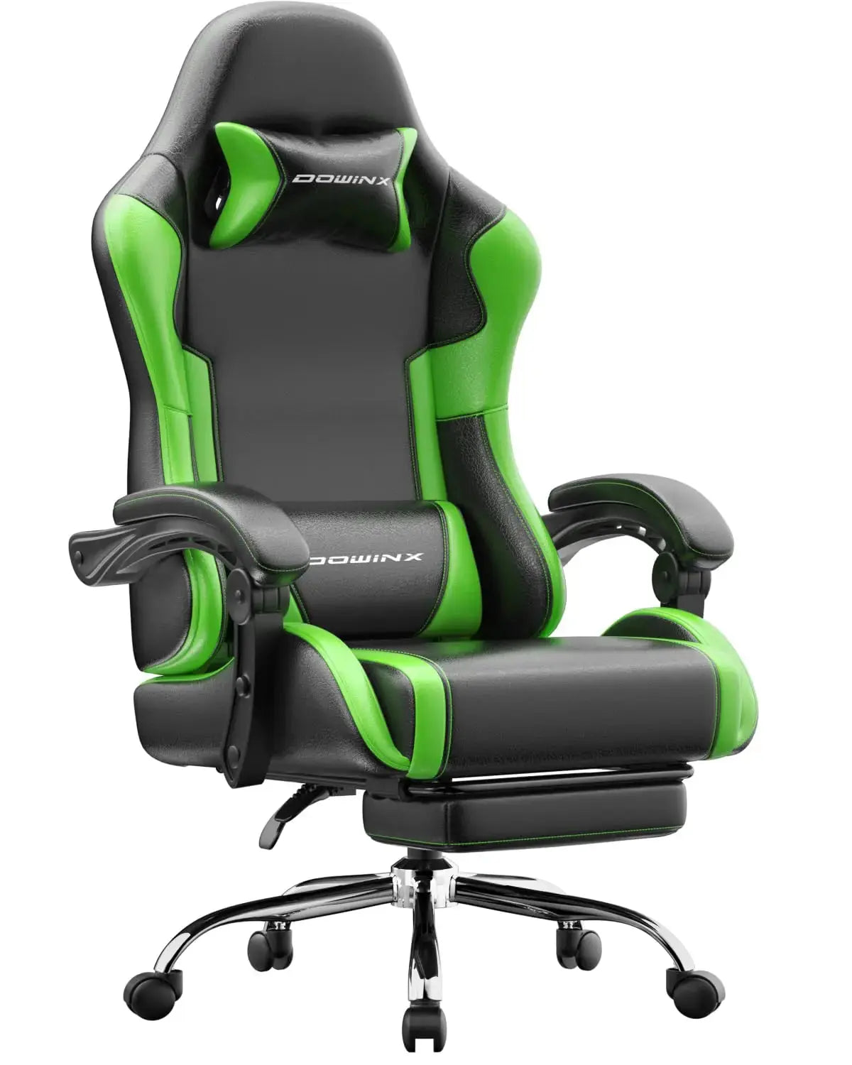 Ergonomic Gaming Chair with Footrest, Massage Lumbar Support, Adjustable Height & Headrest Pillow, Customized Deals 4 U  Gaming Accessories Deals 4 U