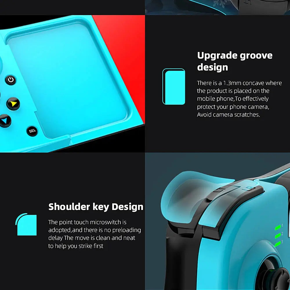 Gamepad For iPhone Android Cell Phone Control Bluetooth Controller Trigger Pubg Mobile Joystick Gaming Smartphone Mando Game Pad Deals 4 U  Mobile Gaming Deals 4 U