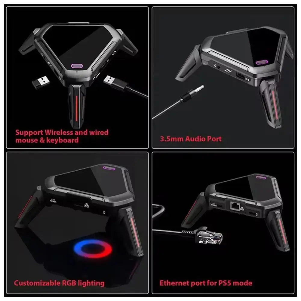 Hot GAMWING jiaying Scorpion 2Pro moxie 2 Pro Keyboard Mouse Converter 100mbps For Android 10+ For PUBG Deals 4 U  Gaming Accessories Deals 4 U