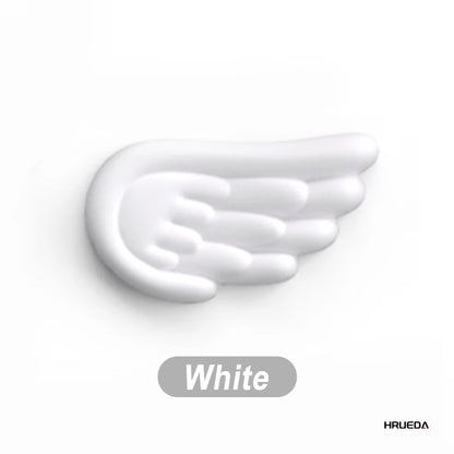Mousepad Ergonomic Angel Keyboard Wrist Rest and Mouse Pad Set Reduce Wrist Pain for Office and Gaming Use Angel Wing, Memory Fo